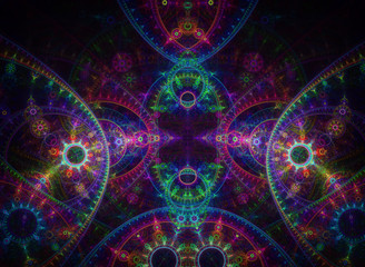 Fractal multicolored background.