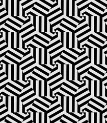 Vector pattern. Modern stylish texture. Repeating geometric tiles from striped triangles