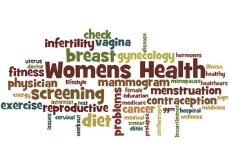 Womens Health, word cloud concept 6