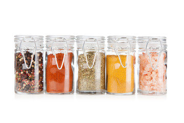 Set of different herbs and spice