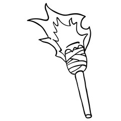 black and white torch