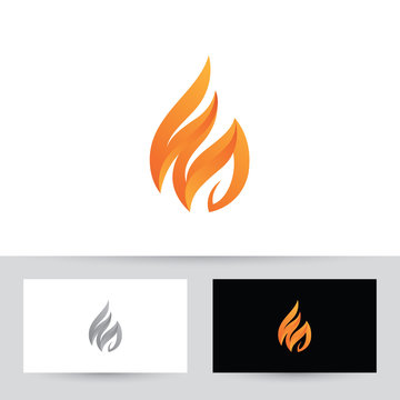 Abstract Fire W logo