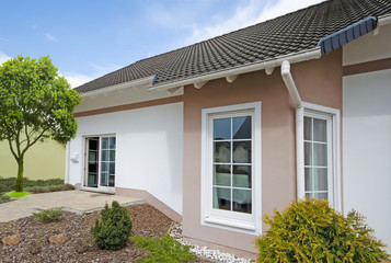 modernes Flachdachhaus, Einfamilienhaus