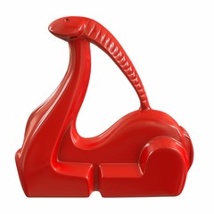 Sculpture Aries. 3d illustration