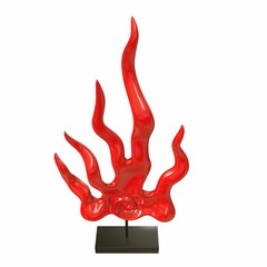 Flame Figurine. 3d illustration