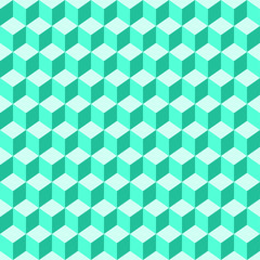 Abstract cubes seamless pattern background