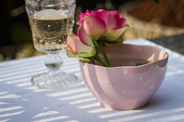 Beautiful romantic morning for two