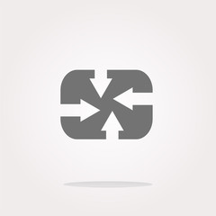 Obraz premium vector Upload from cloud icon. Upload button. Load symbol
