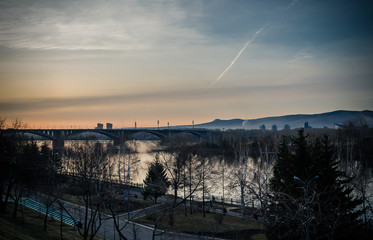 Communal bridge in Krasnoyarsk