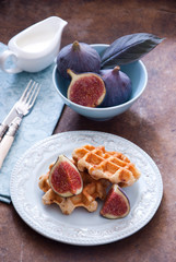 Fresh Belgian waffles