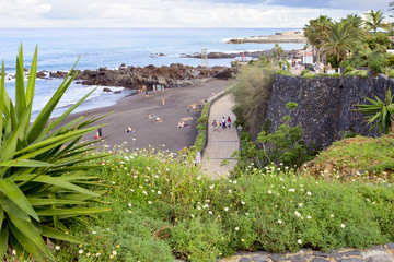 Playa de Jardin auf Teneriffa, Kanarische Inseln, Spanien.