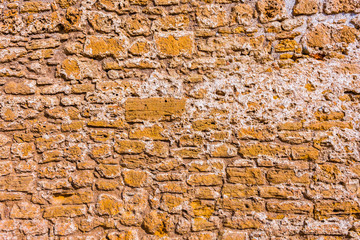 Old brick wall in Alcudia,  Majorca