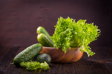 Fresh green vegetables