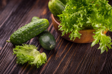 Fresh green vegetables