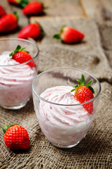 strawberry mousse