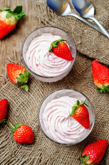strawberry mousse