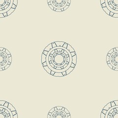 Seamless pattern with aztec ornament