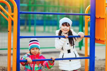 Obraz premium Children happy outdoors.