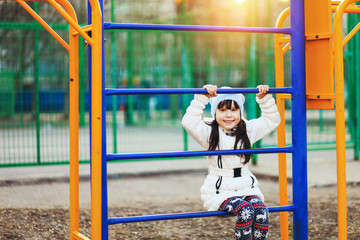 Obraz premium Children happy outdoors.