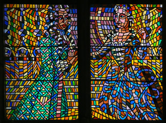 Stained Glass - Baroque Couple