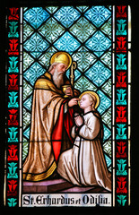 Fototapeta premium Stained Glass - Roman Catholic Saints