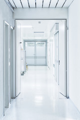 Krankenhaus Flur Tür Inensivstation