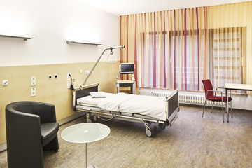 Krankenhaus Zimmer privat leer