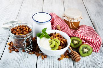 Granola cereal with nuts