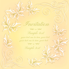 Abstract  invitation card