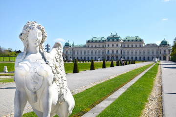 Wien Schloss Belvedere, Sphinx, Oberes Belvedere