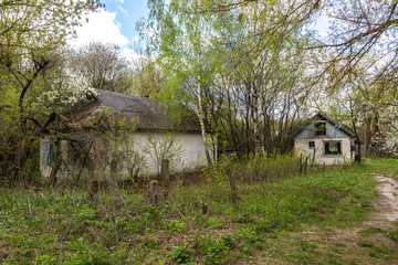 Abandoned village in Chernobyl