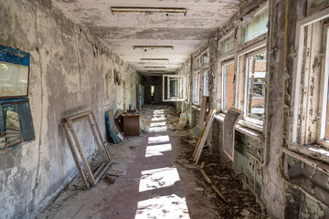Fototapeta na wymiar School in Chernobyl, Ukraine