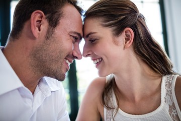 Couple on a date in a restaurant