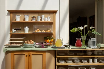 Keuken spatwand met foto Buffet © #moreideas