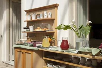 Keuken spatwand met foto Buffet © #moreideas