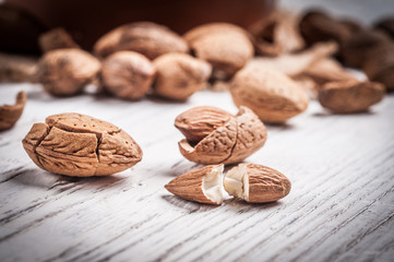 Tasty almond nuts 