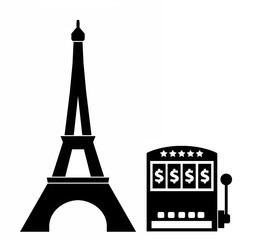 Machine à sous et la Tour Eiffel