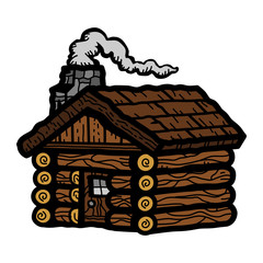 Log Cabin vector icon