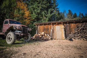 Rusty old truck