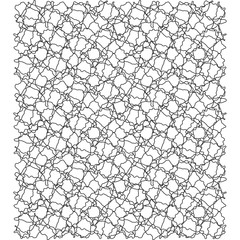 Obraz premium Abstract Background. Black Threads On White. Vector.