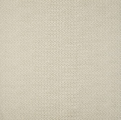 Diagonal, scalloped, grey diamond pattern on cotton, linen fabri