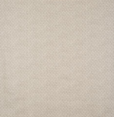 Diagonal, scalloped, beige diamond pattern on cotton, linen fabr