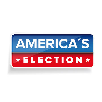 Americas Election vector button