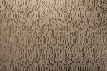Gold Wallpaper with Word Design