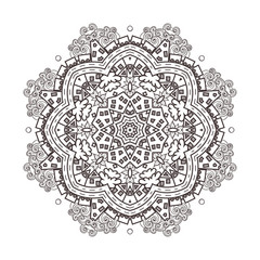 abstraction baby circular mandala.