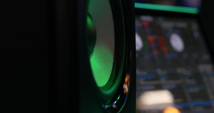 DJ Monitor Box Bouncing Speaker And Digital Interface