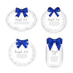 Gift tag with bow.