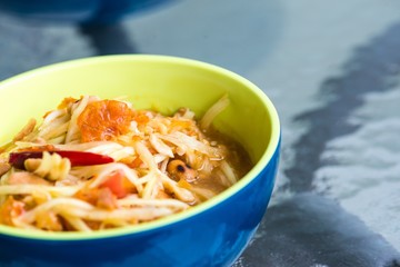 Traditional North Eastern Thai food