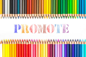 promote drawing by colour pencils