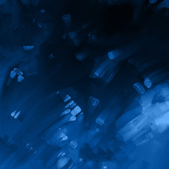 abstract blurred blue background lights on black